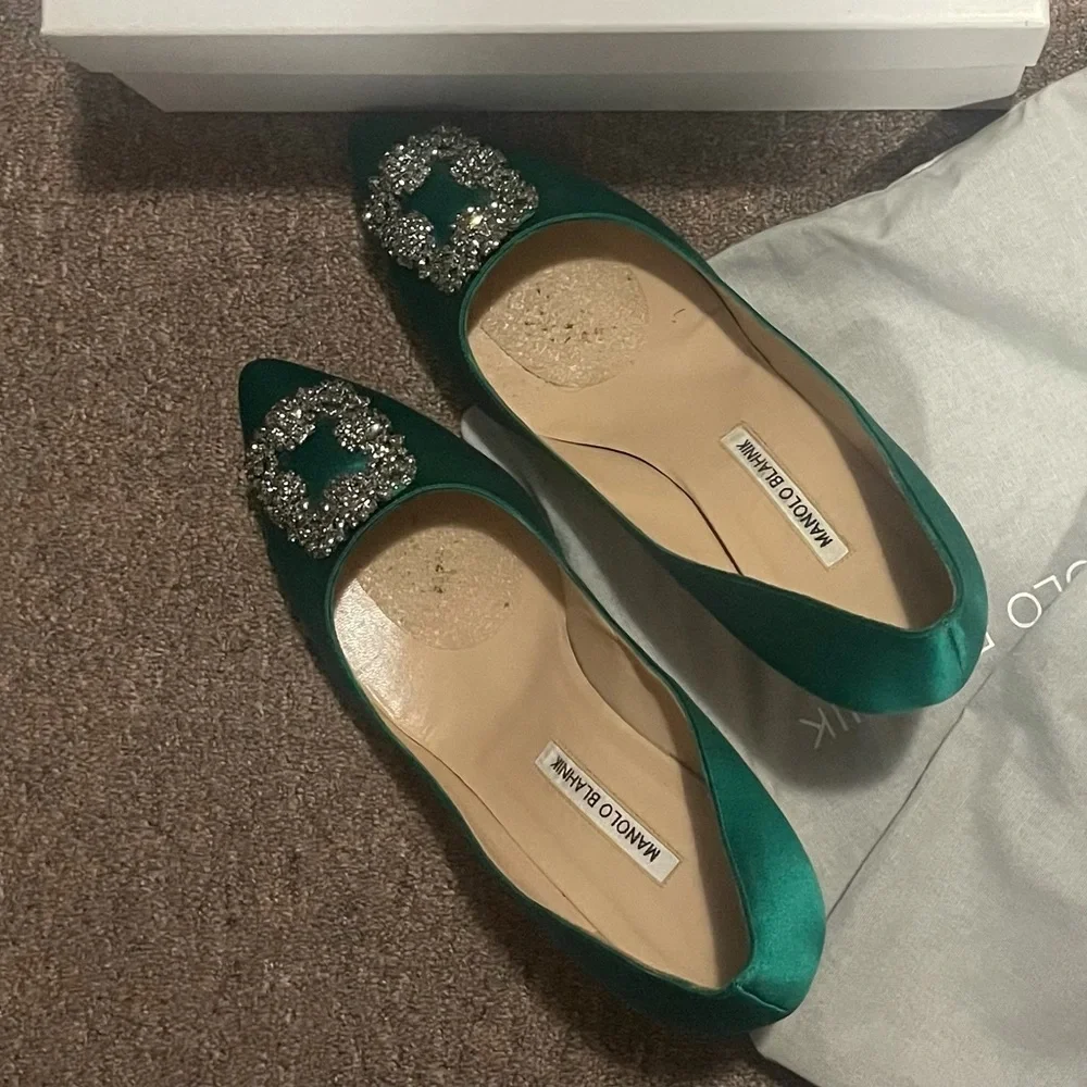 Monolo blahnik green shoes - Picture 4 of 4